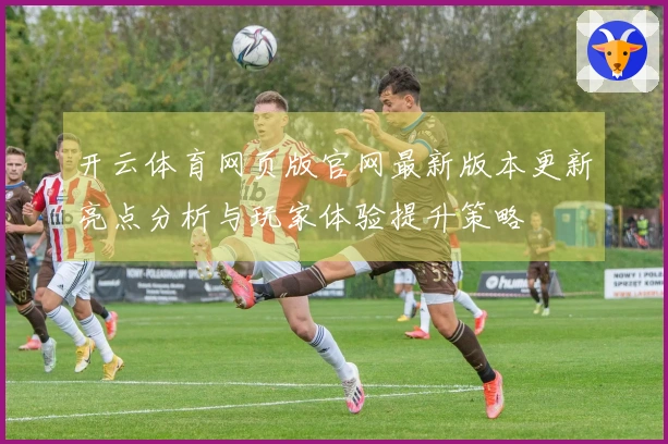 开云体育网页版官网最新版本更新亮点分析与玩家体验提升策略